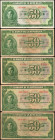 COLOMBIA. Lot of (7). Banco de la Republica. 50 Pesos Oro, 1944-58. P-393a, 393b, 393c, 393d & 393e. Very Fine to Extremely Fine.

Varieties included ...