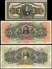 COSTA RICA. Lot of (3). El Banco Anglo Costarricense. 1, 5 & 10 Colones, 19xx-1917. P-S121 r, S122r & S123r. Remainders. About Uncirculated.

3 pieces...