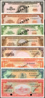 DOMINICAN REPUBLIC. Lot of (8). Banco Central de la Republica Dominicana. 1 to 1000 Pesos, 1964. P-99s to 106s. Specimens. Choice Uncirculated.

Estim...