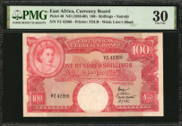 EAST AFRICA. Currency Board. 100/- Shillings, ND (1958-60). P-40. PMG Very Fine 30.

Nairobi. Printed by TDLR.

Estimate: $200.00-$400.00