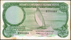 EAST AFRICA. East African Currency Board. 10 Shillings, ND. P-46. Very Fine.

Staining is noticed.

Estimate: $50.00-$100.00