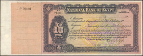 EGYPT. National Bank of Egypt. 10 Sterling, 19xx. P-Unlisted. Bond Specimen. Very Fine.

With counterfoil. Specimen perforation. Printer's annotations...