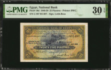 EGYPT. National Bank of Egypt. 25 Piastres, 1946-50. P-10d. PMG Very Fine 30 EPQ.

Signature of Leith-Ross. Printed by BWC.

Estimate: $100.00-$200.00