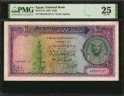 EGYPT. National Bank of Egypt. 100 Pounds, 1952. P-34. PMG Very Fine 25.

A large format 100 Pounds note, with King Tut at right and a watermark of th...