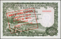 EQUATORIAL GUINEA. Republica de Guinea Ecuatorial. 5000 Bipkwele, 1969. P-19. About Uncirculated.

Estimate: $50.00-$100.00
