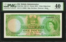 FIJI. British Administration. 1 Pound, 1954. P-53a. PMG Extremely Fine 40.

Beautiful QEII.

Estimate: $150.00-$200.00