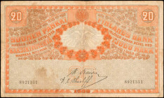 FINLAND. Finlands Bank. 20 Mark, 1909. P-11. Very Fine.

Minor staining noted for accuracy.

From the Ricardo Collection.

Estimate: $50.00-$75.00