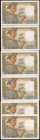 FRANCE. Lot of (6). Banque de France. 10 Francs, 1945. P-99b. Consecutive. Choice Uncirculated to Uncirculated.

Estimate: $100.00-$200.00