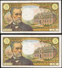 FRANCE. Lot of (2). Banque de France. 5 Francs, 1966. P-146a. Consecutive. About Uncirculated.

Estimate: $125.00-$225.00