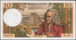 FRANCE. Banque de France. 10 Francs, 1965. P-147a. Uncirculated.

Estimate: $80.00-$120.00