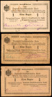 GERMAN EAST AFRICA. Lot of (3). De utsch Ostafrikanische Bank. 1 Rupee, 1915-16. P-9Ab & 19. Fine to Very Fine.

A trio of German East Africa notes, w...