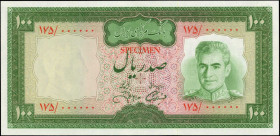 IRAN. Bank Markazi Iran. 100 Rials, 950. P-86cts. Color Trail Specimen. Uncirculated.

Estimate: $250.00-$500.00