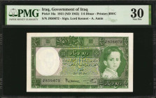 IRAQ. Government of Iraq. 1/4 Dinar, 1931 (ND 1942). P-16a. PMG Very Fine 30.

Printed by BWC. Lord Kennet-A. Amin signature combination. Bright paper...