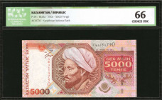 KAZAKHSTAN. Kazakstan Ulttyk Banki. 500 Tenge, 2001. P-24. ICG Gem Uncirculated 66.

Estimate: $200.00-$300.00