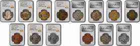 HONDURAS. Set of Fantasy 10 Lempiras (7 Pieces), 1995. All NGC Proof Certified.

Set includes versions in silver, tri-metallic, gilt, brass, copper, c...