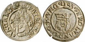 HUNGARY. Denar, 1543-KB. Kremnica Mint. Ferdinand I. PCGS MS-63 Gold Shield.

Huszar-935. A decently struck Denar, with sharper detail on the peripher...