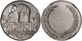 INDIA. Preserve & Triumph Silver Award Medal, 1924. NGC MS-62.

Diameter: 40 mm, by C.K.C & Sons. Reverse inscribed within wreath: 2nd Bn / MIDDLESEX ...