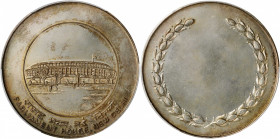 INDIA. Silvered Copper Parliament House Medal, ND. PCGS SPECIMEN-60 Gold Shield.

Diameter: 64 mm. Obverse: View of Parliament House; Reverse: Wreath ...