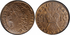 IRELAND. Gun Money 1/2 Crown, 1689 (July). Dublin Mint. James II. NGC AU-55.

S-6579A; KM-95. A decently struck coin (for the type) with sharp periphe...