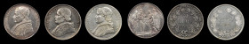 ITALY. Papal States. Crown Trio (3 Pieces), 1834-67. Grade Range: VERY FINE to ABOUT UNCIRCULATED.

1) Scudo. 1834-R. Gregory XVI. KM-1315.2; Dav-191....