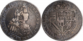 ITALY. Tuscany. Francescone (10 Paoli), 1770. Pietro Leopoldo. VERY FINE Details.

Dav-1510; KM-C21b. An evenly worn and dark toned coin, with some li...