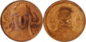 ITALY. Milan International Exposition Bronze 20 Centesimi Token, 1906. PCGS MS-65 Red Brown Gold Shield.

Gig-2; Mont-4. A boldly struck and sharply d...