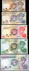 LESOTHO. Lot of (5). Central Bank of Lesotho. 2 to 50 Maloti, 1990. P-4s to 8s. Specimens. Uncirculated.

A grouping of five Specimens from the Centra...