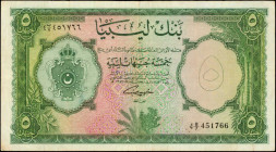LIBYA. Bank of Libya. 5 Pounds, 1963. P-26a. Fine.

Estimate: $100.00-$200.00