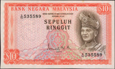 MALAYSIA. Bank Negara Malaysia. 10 Ringgits, 1972-76. P-9a. Uncirculated.

A minor stain is noticed.

Estimate: $75.00-$150.00