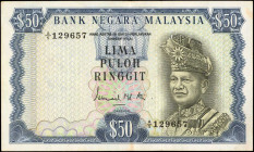 MALAYSIA. Bank Negara Malaysia. 50 Ringgit, ND. P-10. Very Fine.

A Very Fine offering of this 50 Ringgit note. Dark blue border design showcasing int...