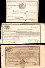 MEXICO. Lot of (3). Mixed Banks. Mixed Denominations, Mixed Dates. P-Unlisted. Fine to Very Fine.

A trio of various Mexican notes. Stains, tears, hol...