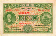 MOZAMBIQUE. Banco Nacional Ultramarino. 1 Escudo, 1941. P-81. Very Fine.

Estimate: $100.00-$200.00
