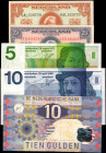 NETHERLANDS. Lot of (5). Mixed Banks. 1 to 10 Gulden, Mixed Dates. P-70, 71, 91b, 95, 99. Very Fine to Extremely Fine.

Condition ranges form Very Fin...