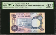 NIGERIA. Central Bank of Nigeria. 50 Kobo, ND (1973-78). P-14d. PMG Superb Gem Uncirculated 67 EPQ.

Estimate: $50.00-$100.00
