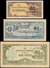 OCEANIA. Lot of (3). The Japanese Government. 1/2 Shilling to 1 Pound, 1944. P-R1, R2 & R3. Replicas. About Uncirculated.

Estimate: $50.00-$100.00