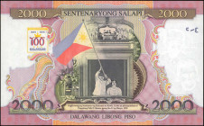 PHILIPPINES. Bangko Sentral Ng Pilipinas. 2000 Piso, 1993. P-189. Uncirculated.

Found in original binder.

Estimate: $100.00-$200.00