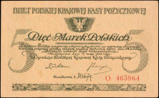 POLAND. Polska Krajowa Kasa Pozyczkowa. 5 Marek, 1919. P-20b. Extremely Fine.

Estimate: $100.00-$150.00