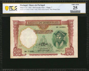 PORTUGAL. Banco de Portugal. 500 Escudos Ouro, 1942. P-155. PCGS Banknote Very Fine 25.

Printed by W&S (without imprint). Watermark of woman's head.
...