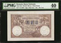 ROMANIA. Banca Nationala a Romaniei. 500 Lei, 1916-20. P-22b. PMG Extremely Fine 40.

Estimate: $100.00-$200.00