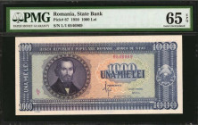 ROMANIA. State Bank. 1000 Lei, 1950. P-87. PMG Gem Uncirculated 65 EPQ.

Estimate: $100.00-$150.00