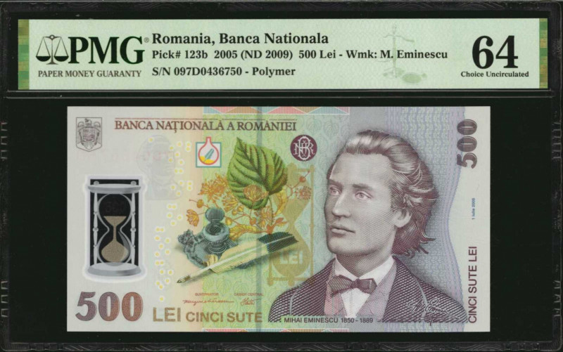 ROMANIA. Banca Nationala a Romaniei. 500 Lei, 2005 (ND 2009). P-123b. PMG Choice...