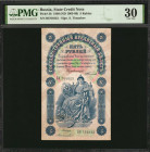 RUSSIA--IMPERIAL. State Credit Note. 5 Rubles, 1898. P-3b. PMG Very Fine 30.

Timashev signature. Bright inks.

From the Ricardo Collection.

Estimate...