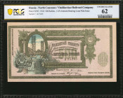 RUSSIA--NORTH CAUCASUS. Vladikavkaz Railroad Company. 500 Rubles, 1918. P-S595. PCGS Banknote Uncirculated 62.

5.4% interest-bearing loan note issue....