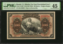 RUSSIA--EAST SIBERIA. Far East Provisional Government. 100 Rubles, 1918 (ND 1920). P-S1249. PMG Choice Extremely Fine 45.

Estimate: $30.00-$60.00