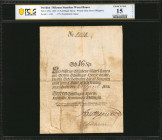 SWEDEN. Riksens Standers Wexel-Banco. 16 Schillingar Specie, 1802. P-A95a. PCGS Banknote Choice Fine 15 Details. Small Tape Repair, Minor Tape.

Print...