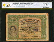 SWITZERLAND. Switzerland National Bank. 50 Franken, 1914. P-5b. PCGS Banknote Choice Fine 15 Details. Tape, Foreign Substance.

Printed by W&S. Signat...