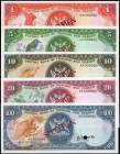 TRINIDAD & TOBAGO. Lot of (5). Central Bank of Trinidad and Tobago. 1, 5, 10, 20, 100 Dollars, ND (1985). P-36s to 40s. Specimens. About Uncirculated ...