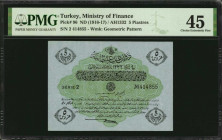 TURKEY. Ministry of Finance. 5 Piastres, ND (1916-17). P-96. PMG Choice Extremely Fine 45.

Estimate: $25.00-$50.00