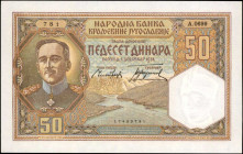 YUGOSLAVIA. Narodna Banka. 50 Dinara, 1931. P-28. About Uncirculated.

Estimate: $50.00-$100.00