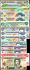 MIXED LOTS. Lot of (14) Commonwealth Islands. Mixed Banks. Mixed Denominations, Mixed Dates. P-Various. About Uncirculated to Uncirculated.

A groupin...